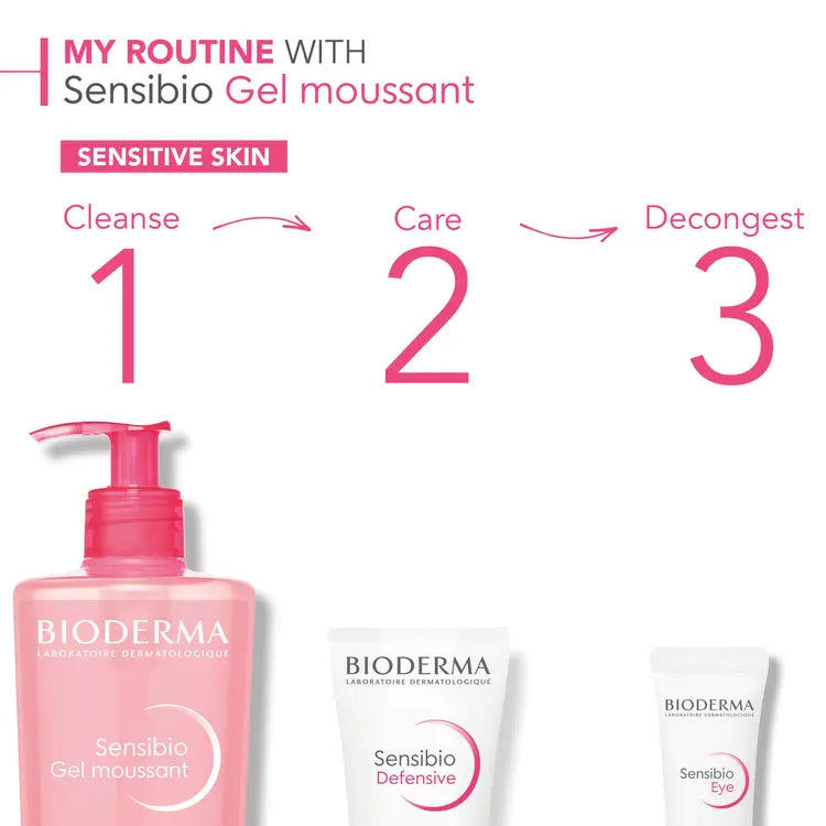 BIODERMA SENSIBIO GEL MOUSSANT for sesnsitive skin - غسول جل للبشرة الحساسة من بايوديرما