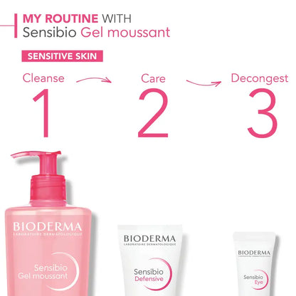 BIODERMA SENSIBIO GEL MOUSSANT for sesnsitive skin - غسول جل للبشرة الحساسة من بايوديرما