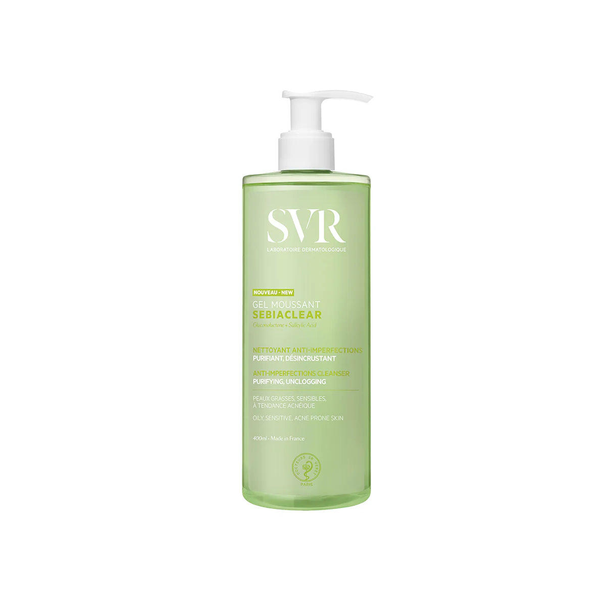 SVR gel moussant seblaclear - غسول جل للبشرة الدهنية