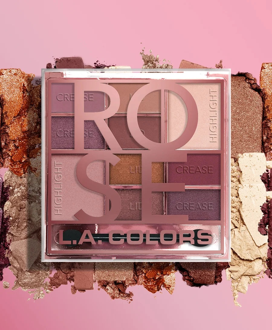 L.A.Colors Color Block Eyeshadow Palette nude - باليت اي شدو