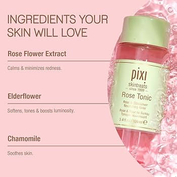 Pixi skintreats Rose Tonic 100ml -تونر بيكسي بماء الورد