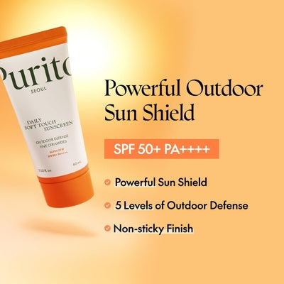 PURITO SEOUL - Daily Soft Touch Sunscreen - واقي شمس خفيف ع البشرة