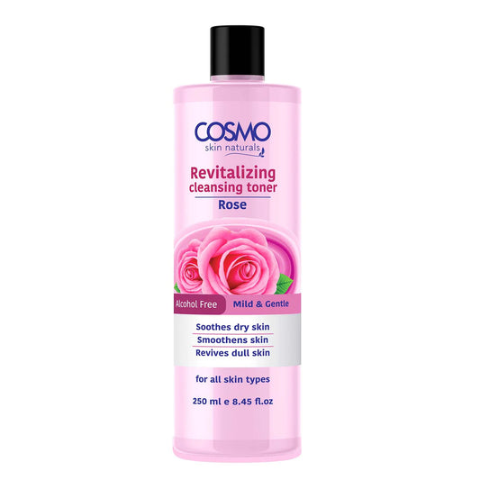 Cosmo Rose Revitalizing Cleansing Toner - تونر البشرة الجافة بالورد من كوزمو