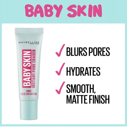 Maybelline baby skin primer base de teint anti-pores - برايمر بيبي سكين من ميبلين