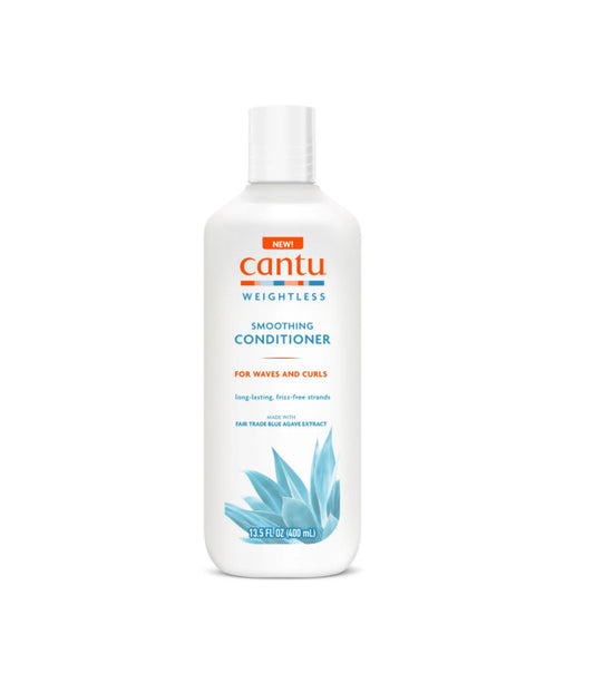Cantu Weightless Smoothing Conditioner For Waves & Curls, 13.5 fl oz - بلسم كانتو للشعر الكيرلي والويڤي
