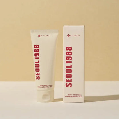 Seoul 1988 cream snail mucin 93% + rice - كريم البشرة بخلاصة الحلزون والارز