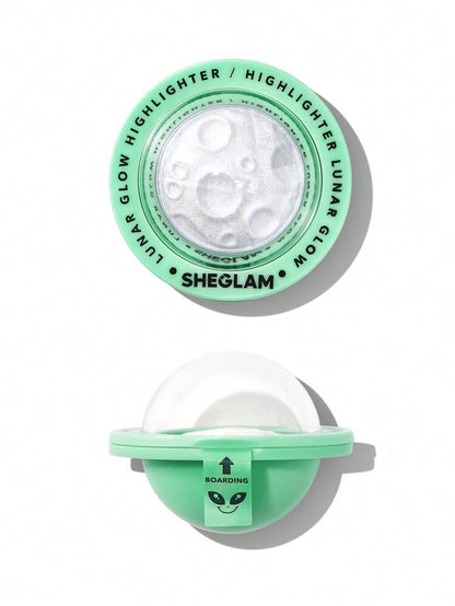 Sheglam lunar glow highlighter - إضاءة بودرة مضغوطة من شيجلام