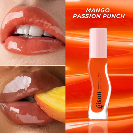 Gisou infused lip oil gloss mango passion punch - كلوس الشفاه لامع