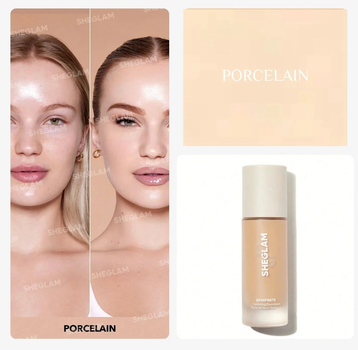 SHEGLAM Skinfinite Hydrating Foundation -كريم أساس من شي گلام