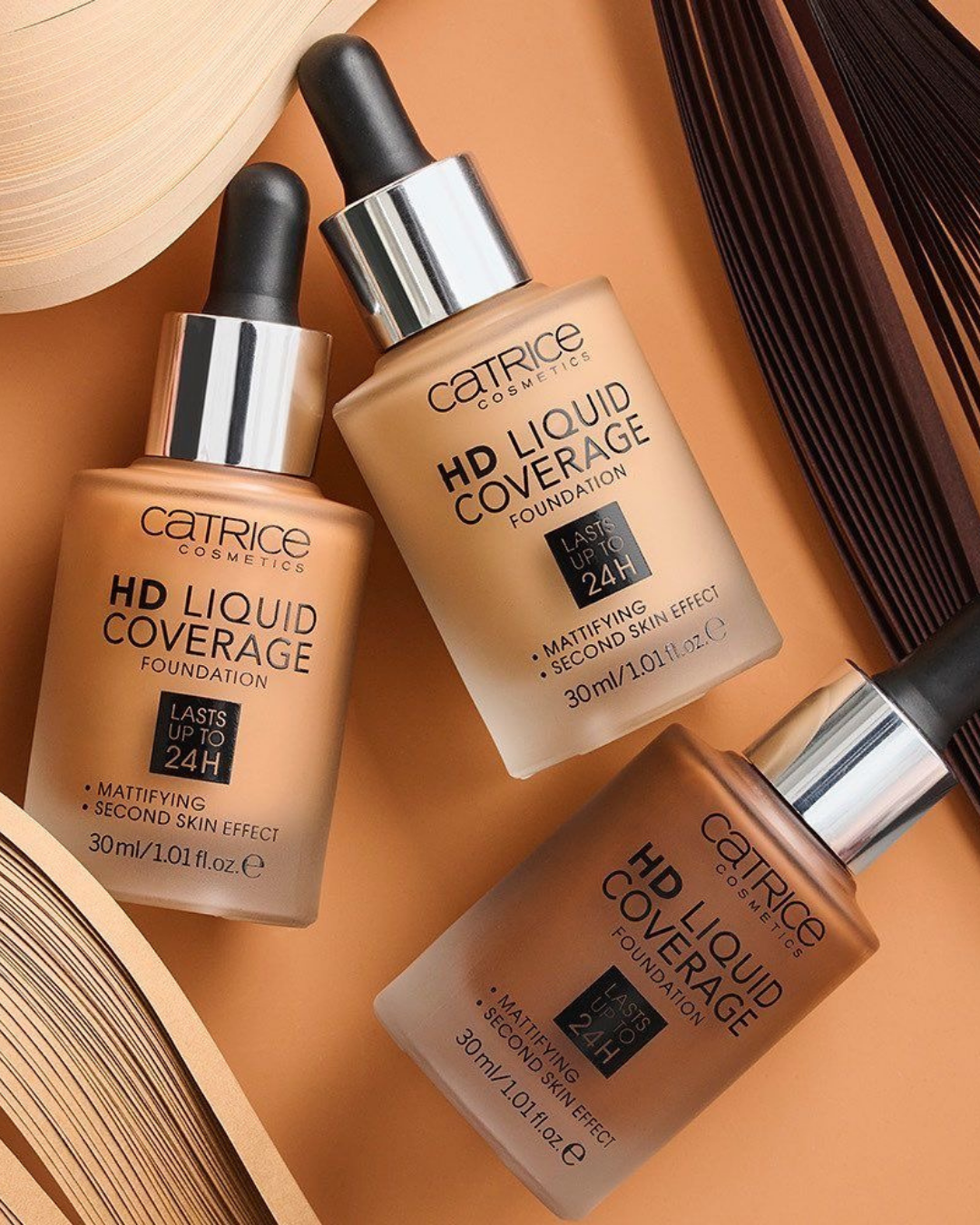 Catrice hd liquid coverage foundation -كريم أساس قطرات سائل￼
