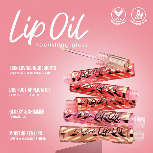 L.A.girl Lip Oil Nourishing Gloss - ملمع شفاه شفاف