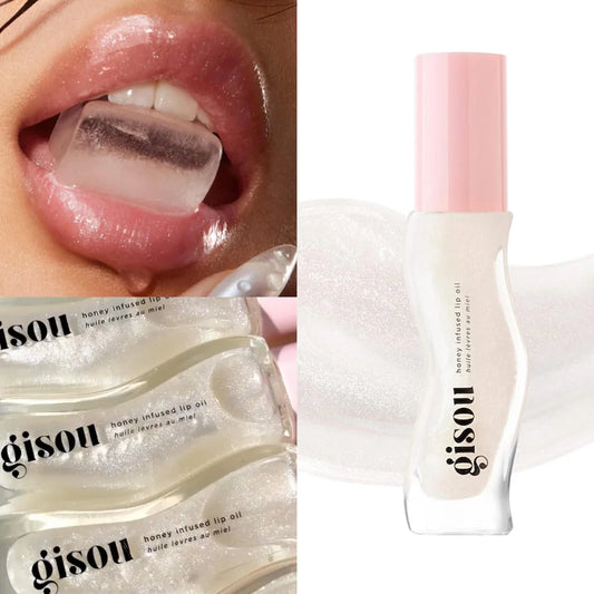 Gisou infused lip oil gloss coconut frost - كلوس الشفاه لامع بنكهة جوز الهند من جيسو