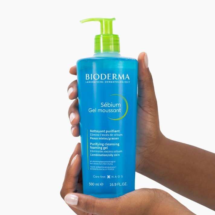 Bioderma Sebium Gel Moussant Nettoyant Purifiant 500ml - غسول البشرة مختلطة والدهنية