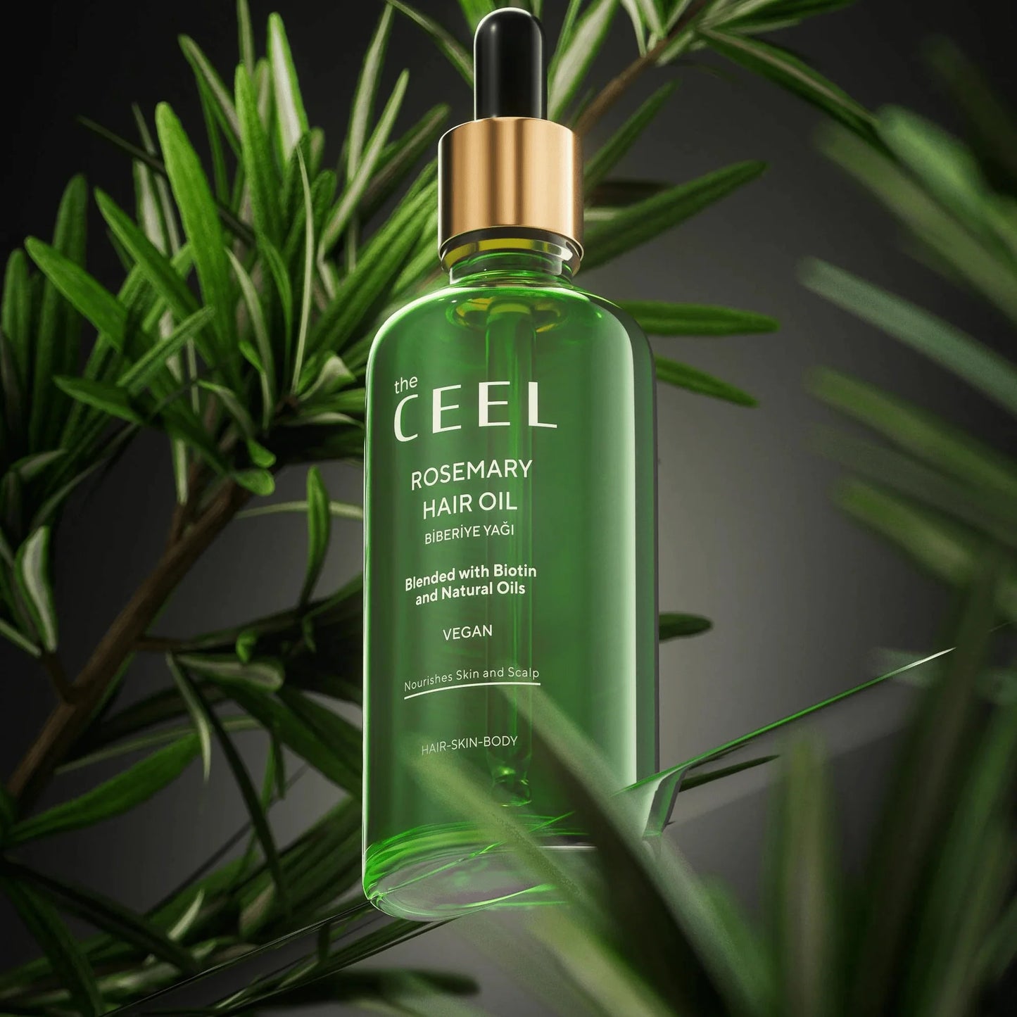 The ceel  rosemary hair oil - زيت الشعر بأكليل الجبل للتساقط