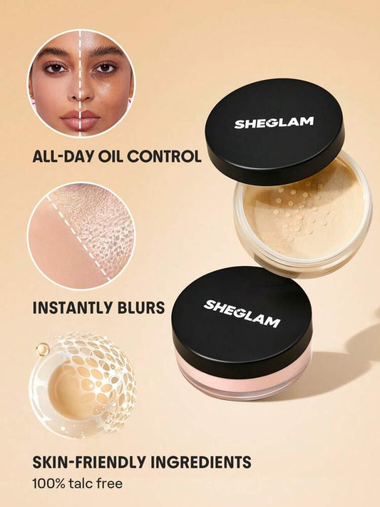 SHEGLAM Insta-Ready Face & Under Eye Setting Powder Duo - بودرة بتصميم مزدوج