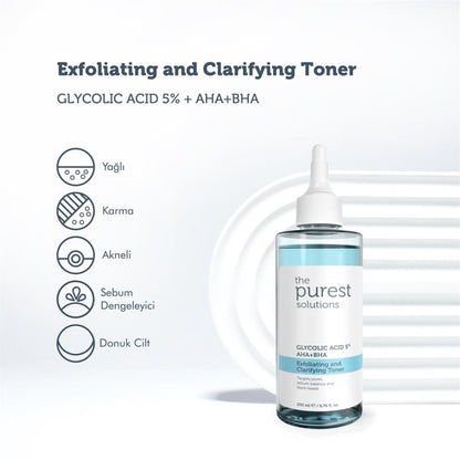 The purest solutions exfoliating and clarifying toner - تونر ذا بيورست سوليوشن مقشر ومنقّي