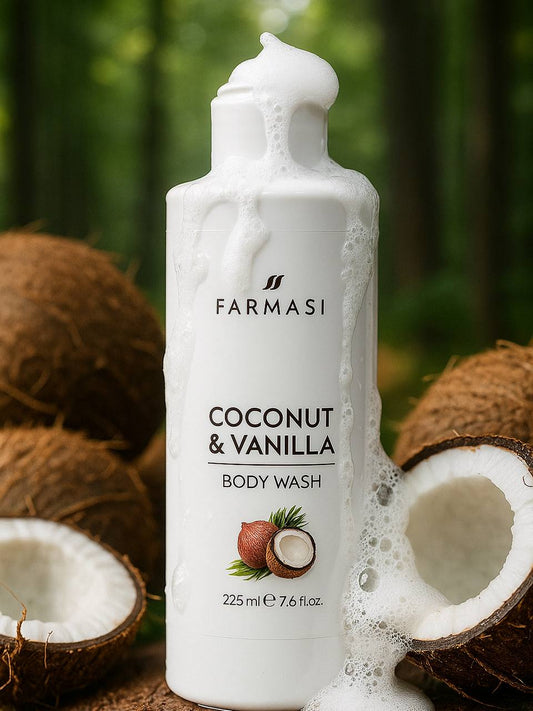 Farmasi body wash coconut & vanilla 200ml -  غسول الجسم فارمسي