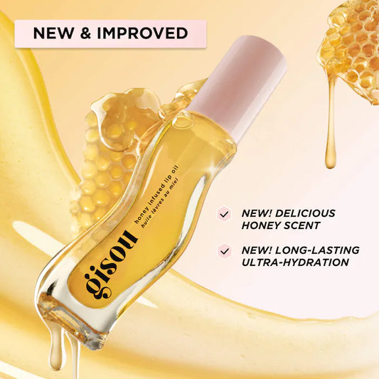 Gisou infused lip oil gloss honey - كلوس الشفاه لامع من جيسو بالعسل