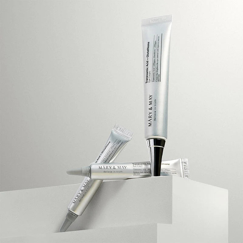 MARY & MAY Tranexamic Acid+Glutathione Eye Cream set - سيت كريم العيون