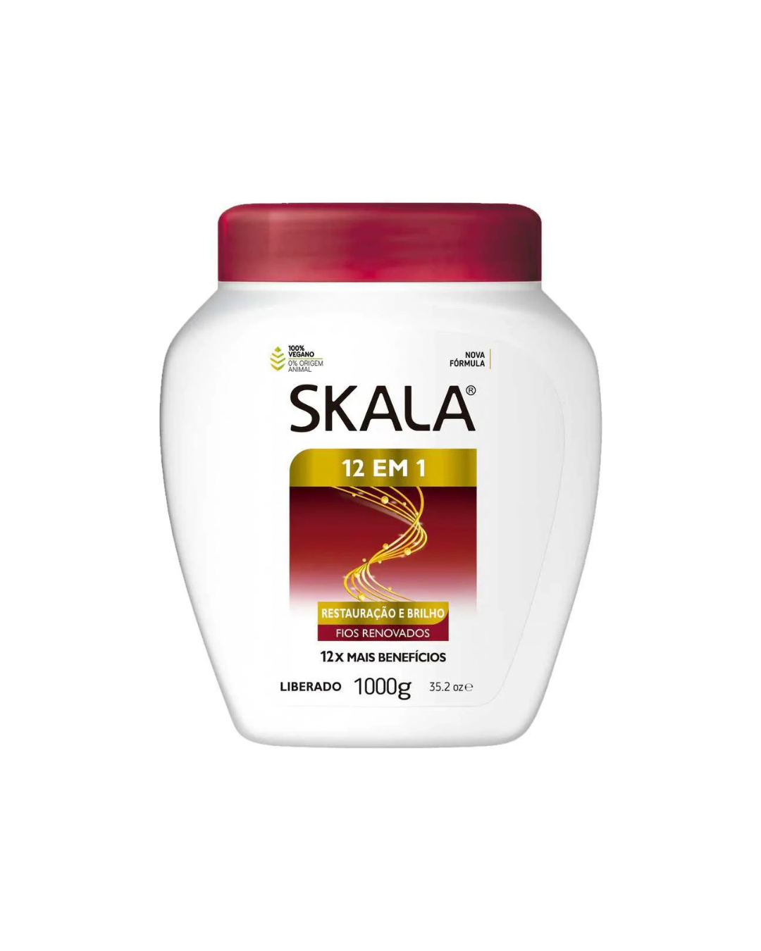 Skala restauracao e brilho 12em1 creme 1000g - كريم مرطب 12ب1 من سكالا برازيلية