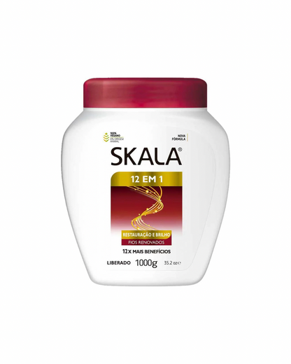 Skala restauracao e brilho 12em1 creme 1000g - كريم مرطب 12ب1 من سكالا برازيلية
