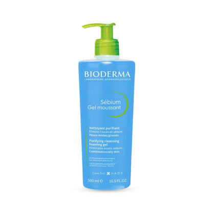 Bioderma Sebium Gel Moussant Nettoyant Purifiant 500ml - غسول البشرة مختلطة والدهنية
