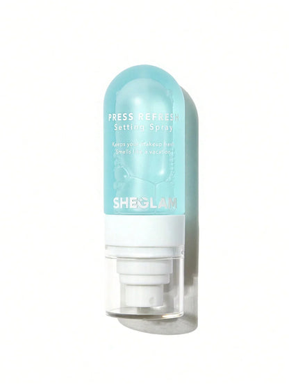 SHEGLAM Press Refresh Setting Spray -بخاخ مثبت مكياج  ازرق