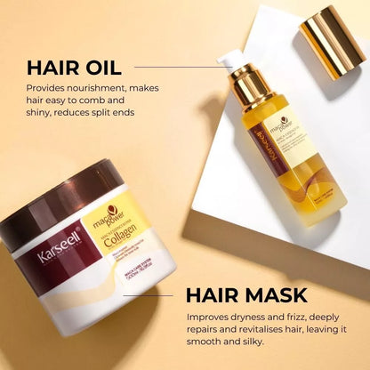 Karseell Maca Power Essence Repair Set -نظام علاجي متكامل لإصلاح الشعر التالف والجاف من كارسيل