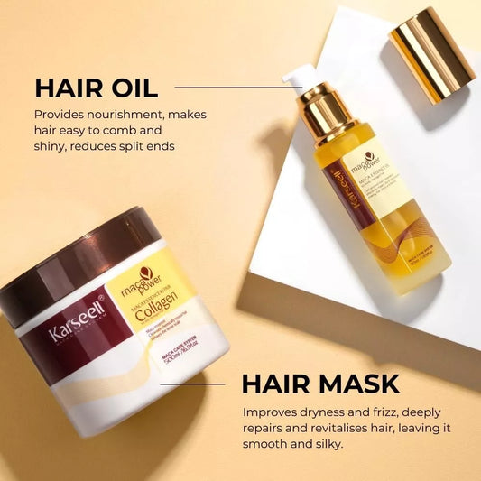Karseell Maca Power Essence Repair Set -نظام علاجي متكامل لإصلاح الشعر التالف والجاف من كارسيل