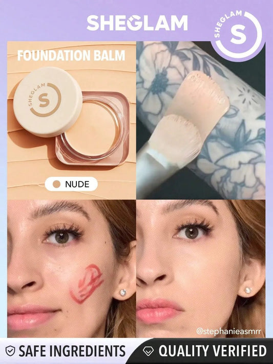 Sheglam Skinfluencer Full Coverage Foundation Balm -كريم أساس تغطية كاملة من شي كلام