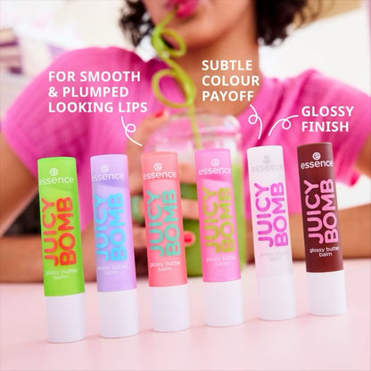 Essence juicy bomb glossy butter blam - زبدة الشفاه لامعة من أيسنس