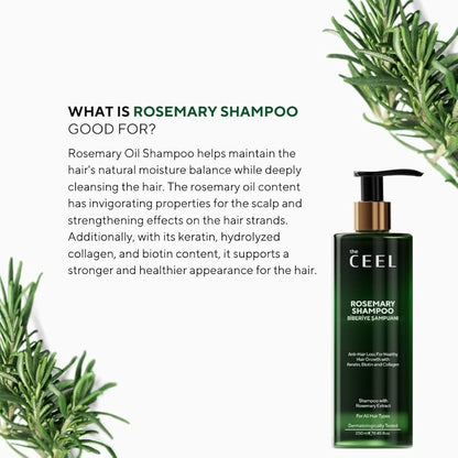 The ceel rosemary anti-hair loss shampoo - شامبو الشعر ضد تساقط