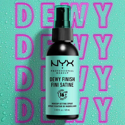 Nyx makeup setting spray dewy finish - بخاخ تثبيت المكياج لفترات من نيكس