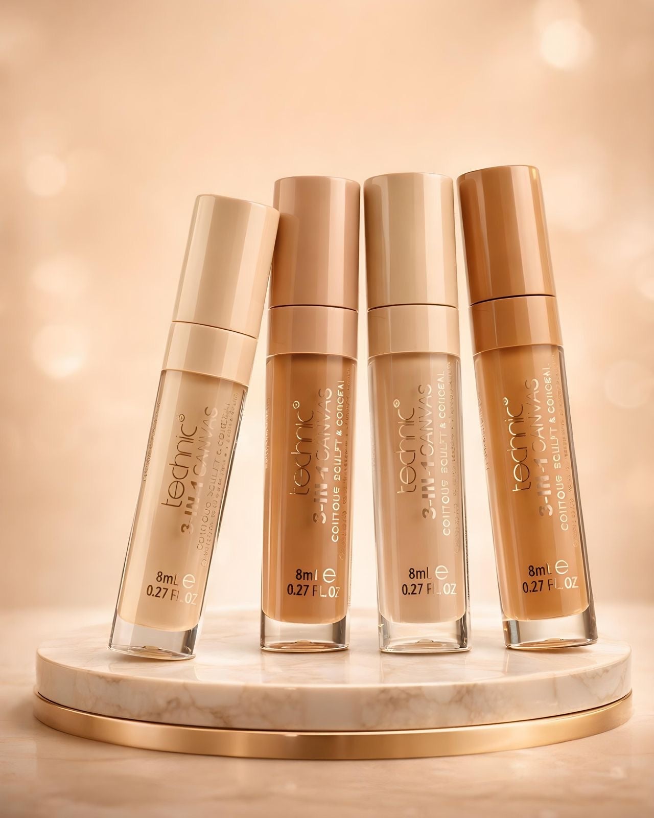 Technic 3-in-1 Canvas Contour, Sculpt & Conceal - خافي عيوب و برونزر وهايلايت  من تكنيك