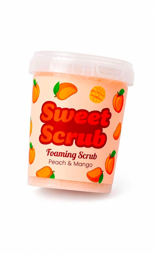 SWEET SCRUB PEACH & MANGO FOAMING SCRUB 500g - سكراب الخوخ والمانجو من سويت سكراب