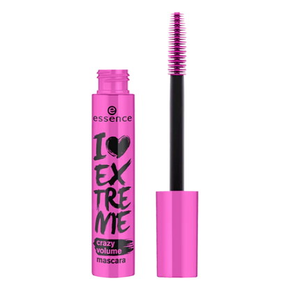 essence i love extreme crazy volume mascara - مسكارة الرموش  زيادة الحجم الوردية