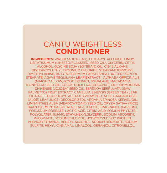 Cantu Weightless Smoothing Conditioner For Waves & Curls, 13.5 fl oz - بلسم كانتو للشعر الكيرلي والويڤي