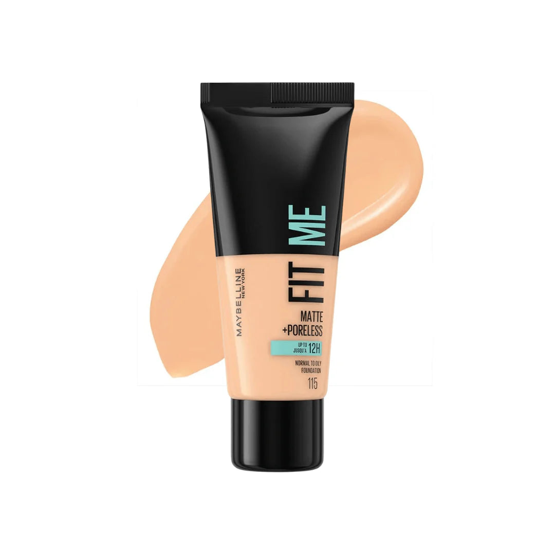 Maybelline fit me matte+poreless foundation - كريم اساس ميبلين فتمي
