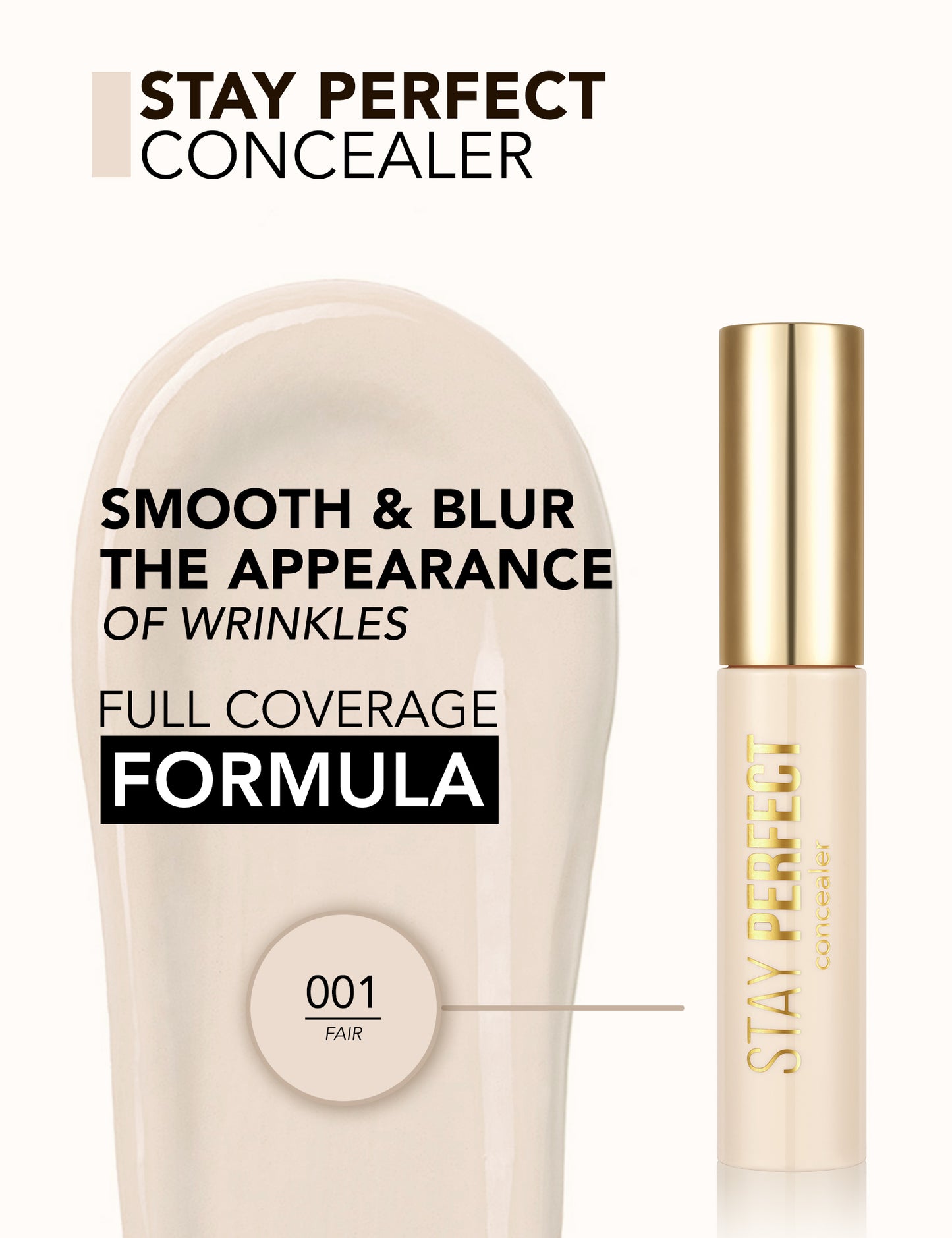 Flormar full coverage concealer stay perferct - كونسيلر خافي عيوب فول كفر من فلورمار