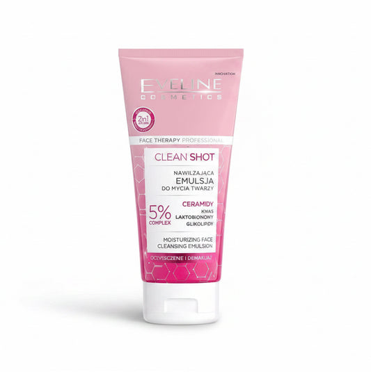 Eveline Clean Shot Cleansing Emulsion - غسول للبشرة الجافة والحساسة