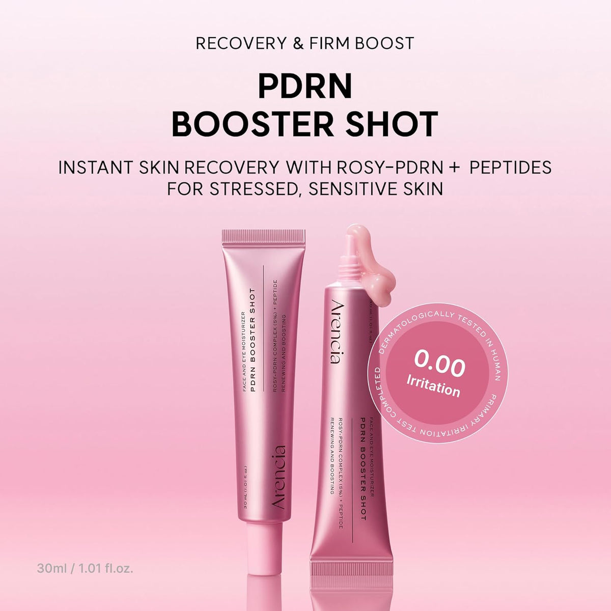 Arencia PDRN Booster Shot (Rosy PDRN Complex 5% + Peptide) -  سيروم الببتيدات لترميم حاجز البشرة