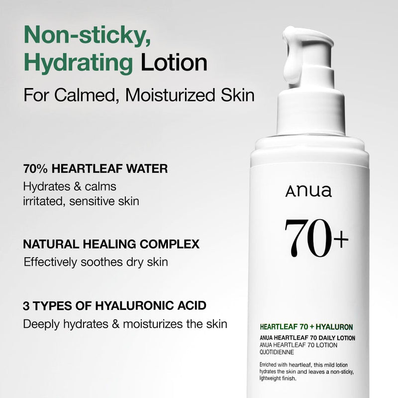 Anua Heartleaf 70% Daily Relief Lotion 200ml - لوشن نبتة القلب المهدئ اليومي