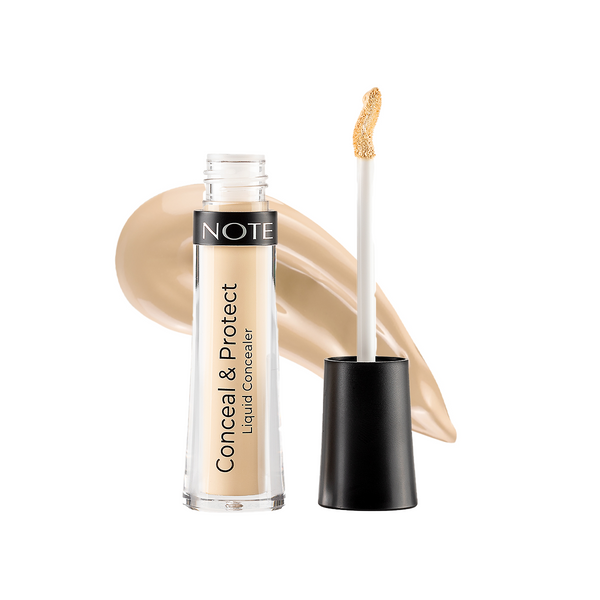 NOTE Conceal & Protect Liquid Concealer - كونسيلر عالي التغطية بتركيبة خفيفة