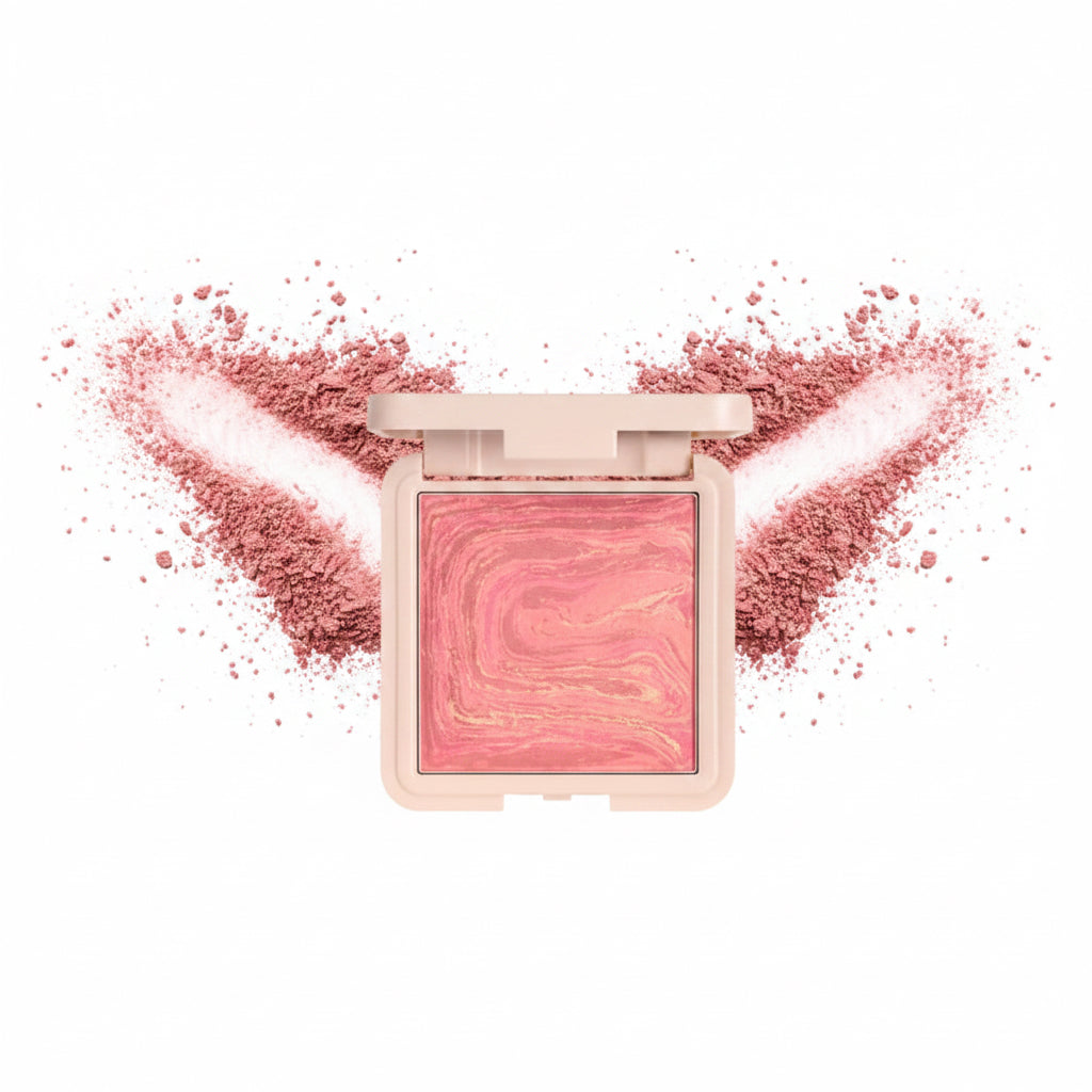 Note Marble Backed Blusher - أحمر خدود مخبوز