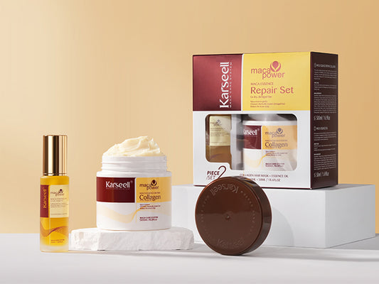 Karseell Maca Power Essence Repair Set -نظام علاجي متكامل لإصلاح الشعر التالف والجاف من كارسيل