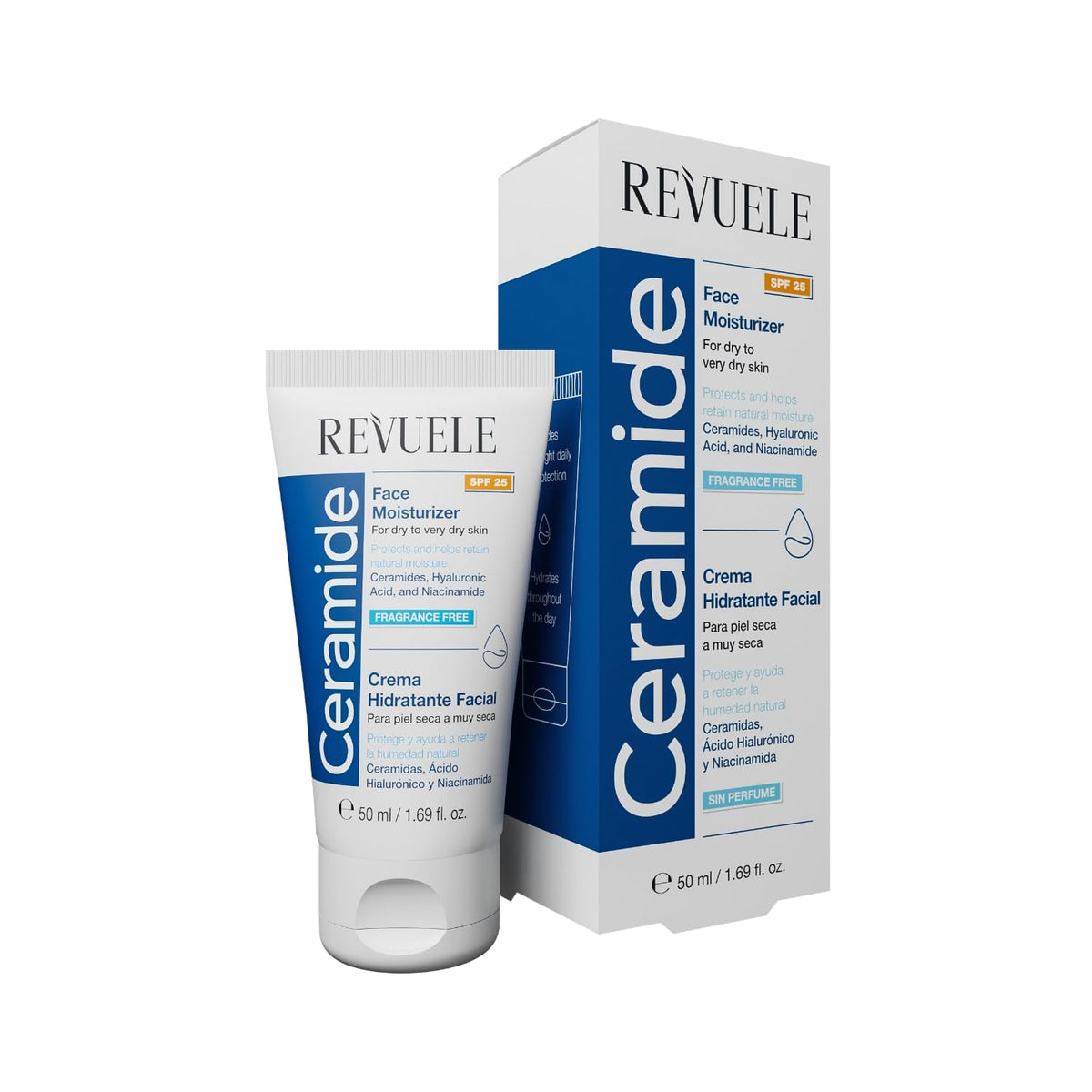 REVUELE Ceramide Face Moisturizer SPF 25+ - مرطب الوجة بالسيراميد بواقي شمس