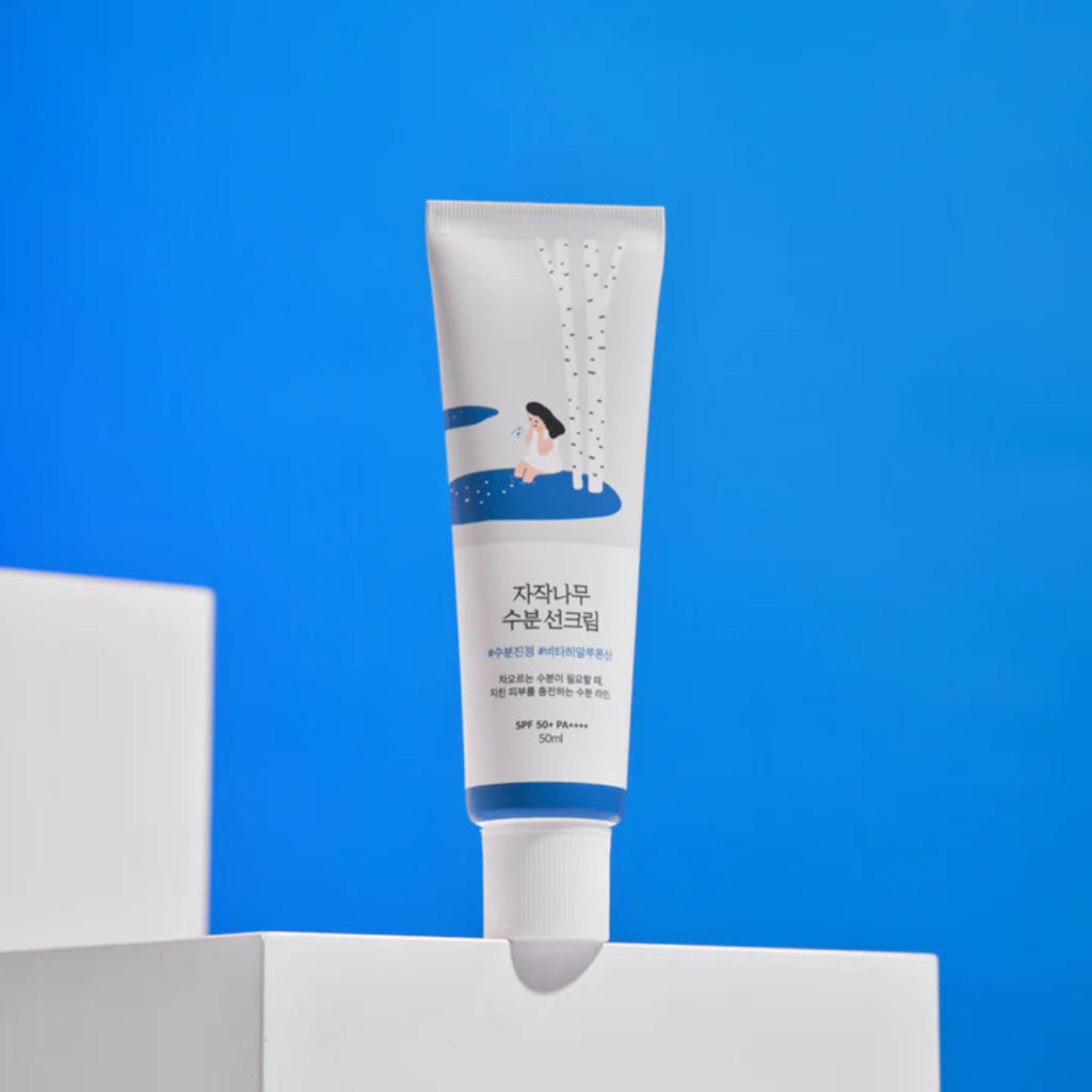 Round lap birch juice moisturi zinc sunscreen - Round Lab واقي شمس مرطب