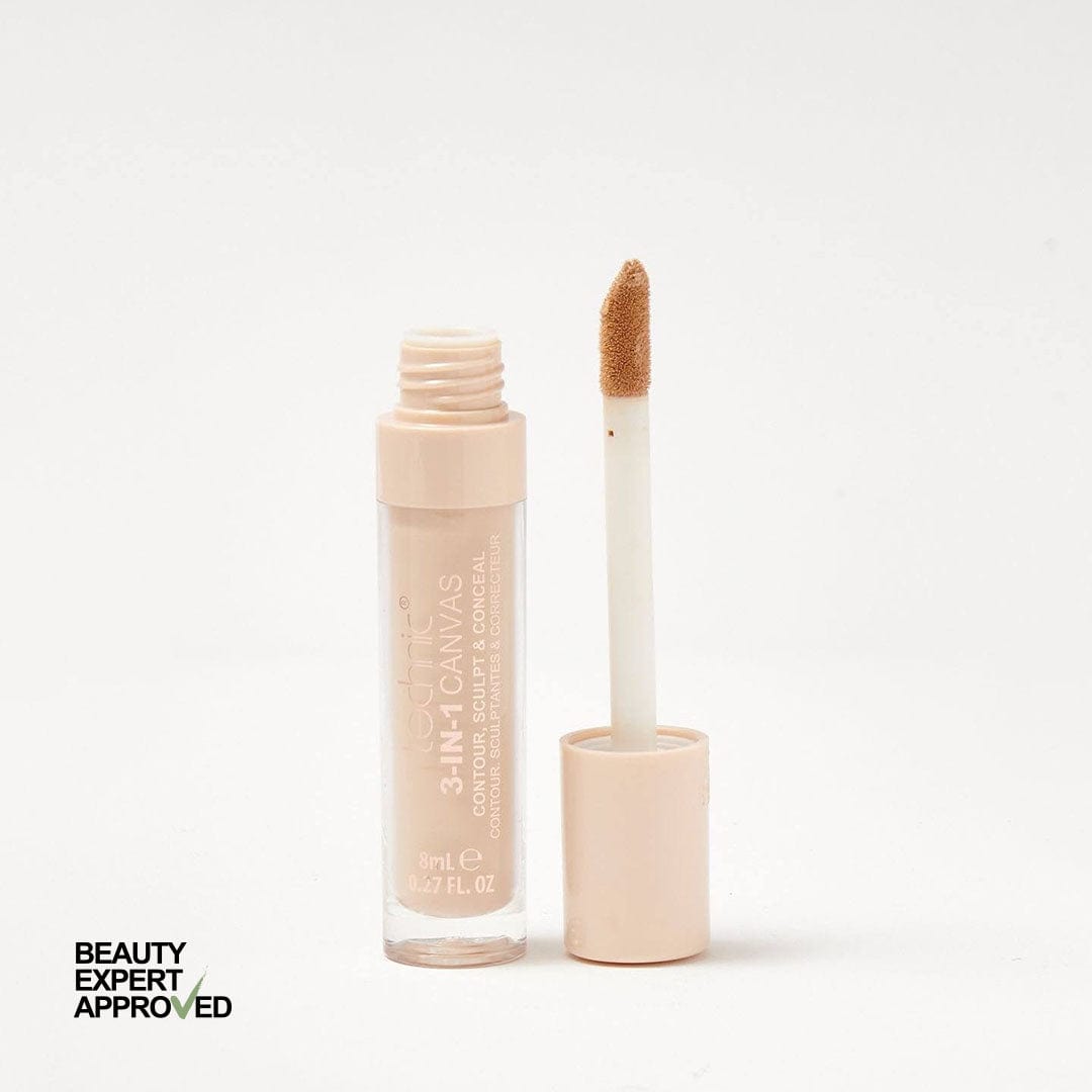 Technic 3-in-1 Canvas Contour, Sculpt & Conceal - خافي عيوب و برونزر وهايلايت  من تكنيك