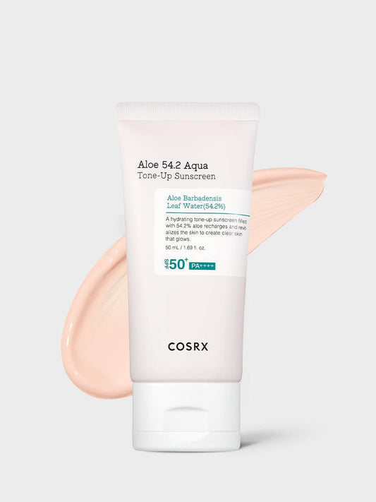 Cosrx Aloe 54.2 Aqua tone-up sunscreen-واقي شمس كوزركس خفيف