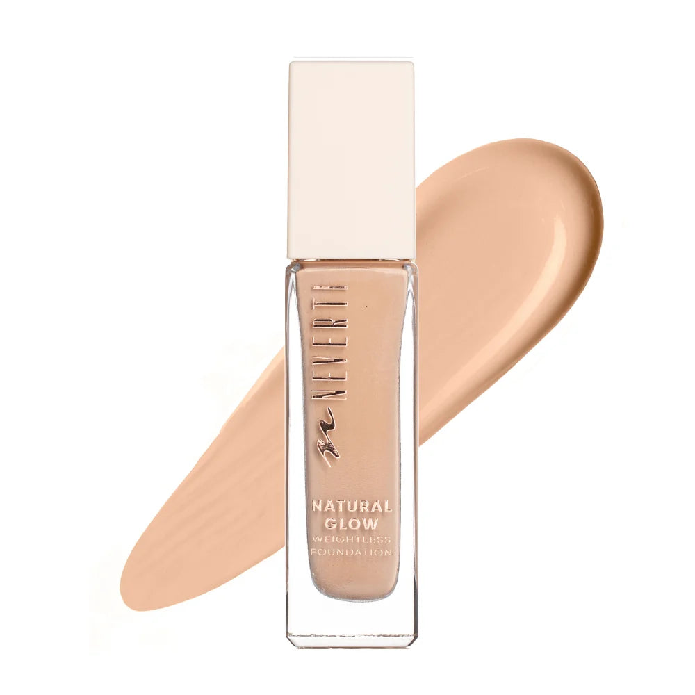 NEVERTI NATURAL GLOW WEIGHTLESS FOUNDATION - كريم أساس سائل